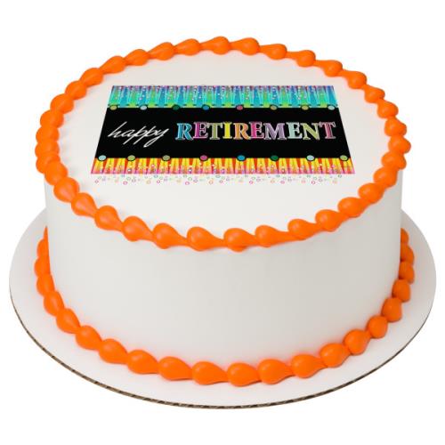 Happy Retirement Round Cake 20149