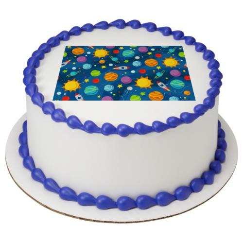 Outer Space Round Cake 26488